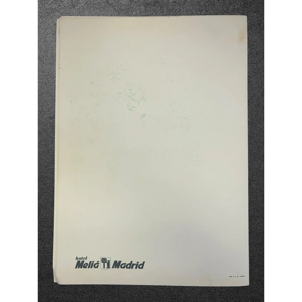 Vtg Grill Don Pepe Restaurant Menu Cover Art Antonio Mingote Spanish Caricature